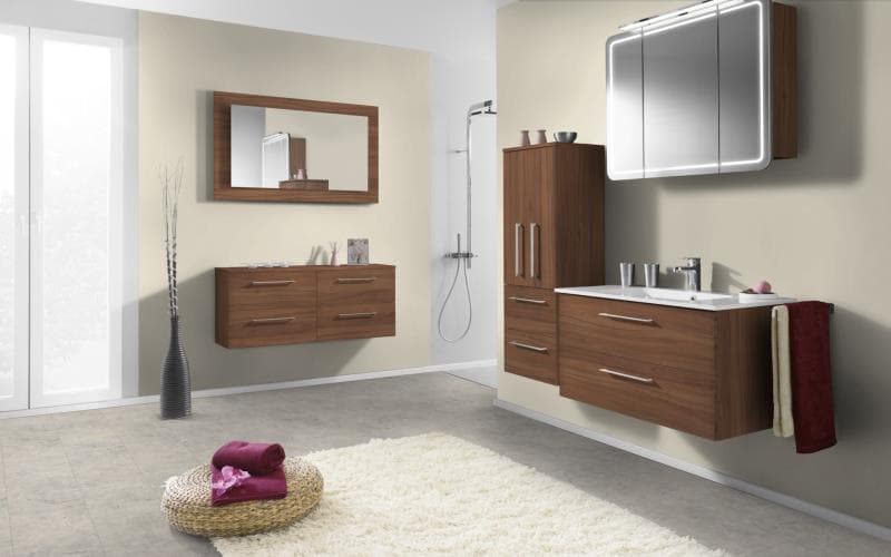 Economique Matt Natural Dijon Walnut Bathroom